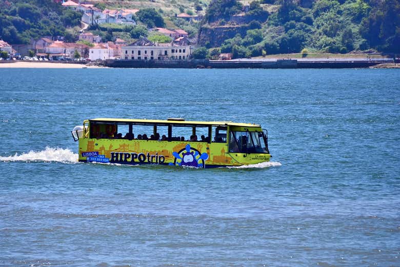 Cruising the river on the bus